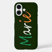 アイルランド国旗iphcntに上書きされたすべての名前 Case-Mate iPhoneケース (裏面)