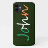 アイルランド国旗iphcntに上書きされたすべての名前 Case-Mate iPhoneケース (裏面)