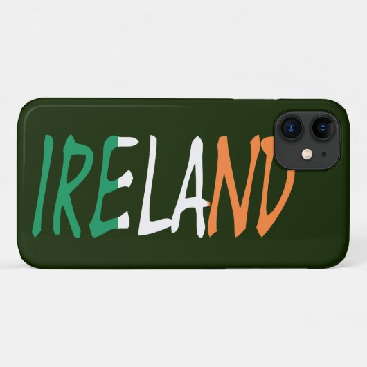 アイルランド国旗iphcntに覆われた Case-Mate iPhoneケース (裏面(横))