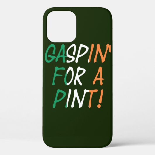 アイルランド国旗iphcntに重ねられた点のためのGaspin Case-Mate iPhoneケース (裏面)