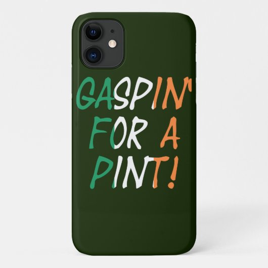 アイルランド国旗iphcntに重ねられた点のためのGaspin Case-Mate iPhoneケース (裏面)