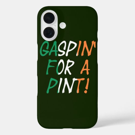 アイルランド国旗iphcntに重ねられた点のためのGaspin Case-Mate iPhoneケース (裏面)