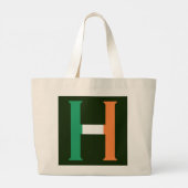 アイルランド国旗jtcntにHモノグラム ラージトートバッグ (裏面)