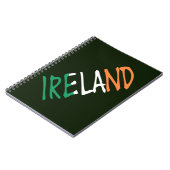 アイルランド国旗nbcnにオーバーレイ ノートブック (左側)