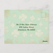 アイルランド国旗St. Paddys Dayはがきグリーティング ポストカード (裏面)