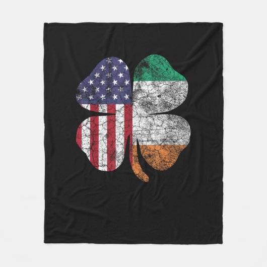 アイルランド国旗ST PATRICKS DAYG フリースブランケット (正面)