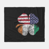 アイルランド国旗ST PATRICKS DAYG フリースブランケット (正面(横))