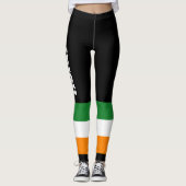 アイルランド国旗St patricks dayROIトリカラー レギンス (正面)