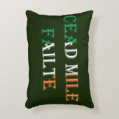 アイルランド国旗tpcntのCead Mile Failte アクセントクッション (正面(垂直))