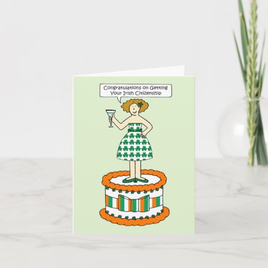 アイルランド国民おめでとう カード (正面)