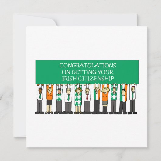 アイルランド国民おめでとう カード (正面)