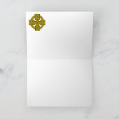 アイルランド国立タータンチェック(Claddaghノートカード付き) シーズンカード (内部)