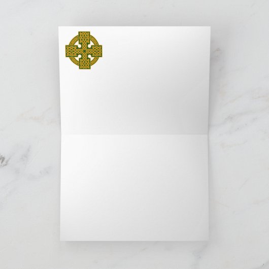 アイルランド国立タータンチェック(Claddaghノートカード付き) シーズンカード (内部)