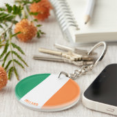 アイルランド国魅力的国旗 キーホルダー (正面右)