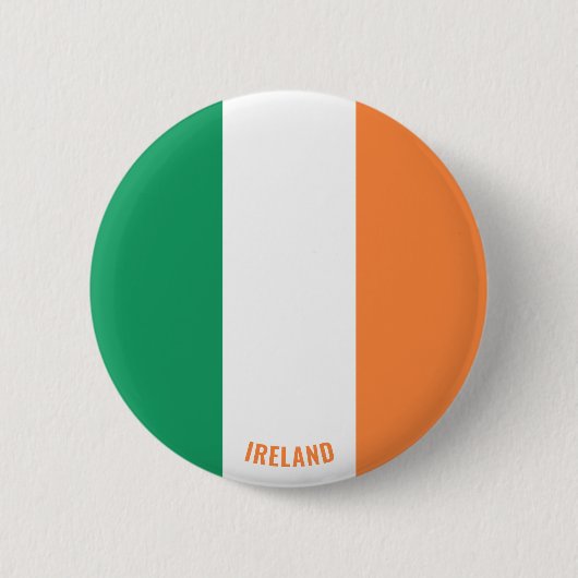 アイルランド国魅力的国旗 缶バッジ (正面)