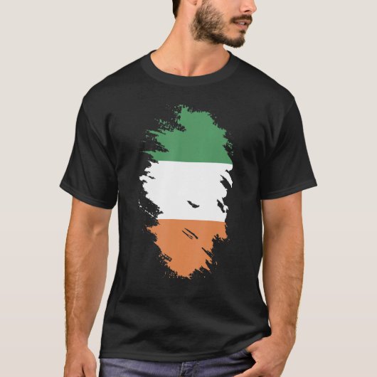 アイルランド土産女子男性へ国旗9 Tシャツ (正面)
