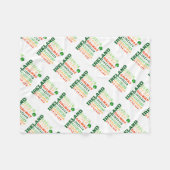 アイルランド地下鉄アート フリースブランケット (正面(横))