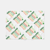 アイルランド地下鉄アート フリースブランケット (正面(横))