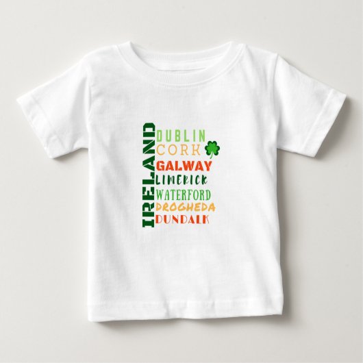 アイルランド地下鉄アート ベビーTシャツ (正面)