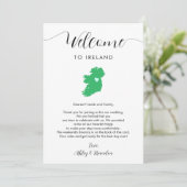 アイルランド地図 ウェディング ウェルカムレター 旅程 (スタンド正面)