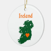 アイルランド地図 セラミックオーナメント (左)