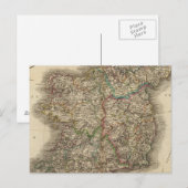 アイルランド地図 ポストカード (正面/裏面)