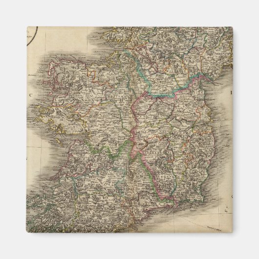 アイルランド地図 マグネット (正面)