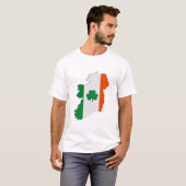アイルランド地図 Tシャツ (正面フル)