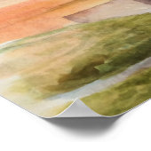 アイルランド城ドオリンの水色プリント ポスター (角)