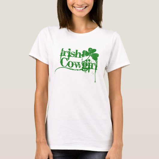 アイルランド女性のカーボーイ Tシャツ (正面)