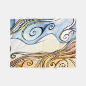 アイルランド女性フリースブランケット フリースブランケット (正面(横))