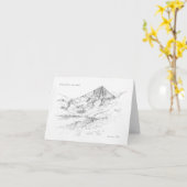 アイルランド山空白の脈グリーティングカード – カラウントーヒル カード (黄色い花)