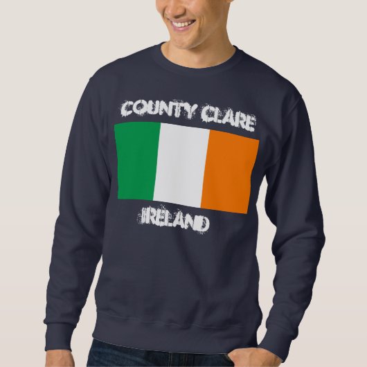 アイルランド州旗アイルランドのクレア スウェットシャツ (正面)