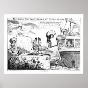アイルランド州風刺漫画 ポスター