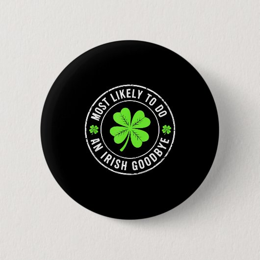 アイルランド式サヨナラでお別れ St. Patrick 缶バッジ (正面)
