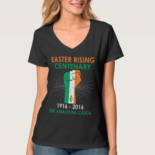 アイルランド復活祭100年2月1916アイルランドの反乱 Tシャツ (正面)