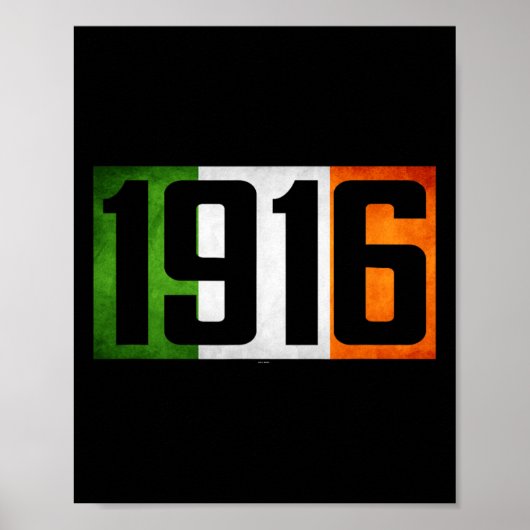 アイルランド復活祭1916年アイルランド反乱旗 ポスター (正面)