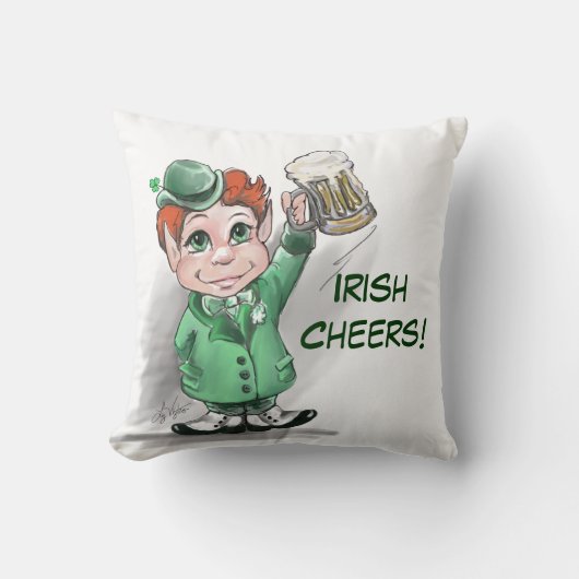 アイルランド応援!セントパトリックの日枕 クッション (正面)
