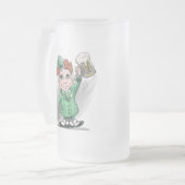 アイルランド応援!霜降りビアマグ フロストグラスビールジョッキ (正面左)