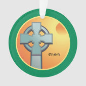 アイルランド恵みクロスパーソナライズされた オーナメント (正面)