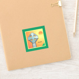 アイルランド恵みクロスパーソナライズされた シール