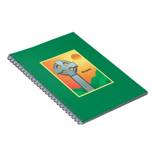 アイルランド恵みクロスパーソナライズされた ノートブック (右側)