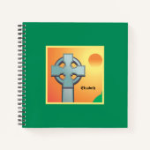 アイルランド恵みクロスパーソナライズされた ノートブック (正面)