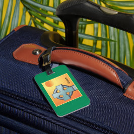 アイルランド恵みクロスパーソナライズされた ラゲッジタグ