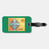 アイルランド恵みクロスパーソナライズされた ラゲッジタグ (裏面横)
