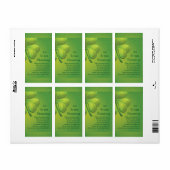 アイルランド恵みグリーンシャームロックセルティック ラベル (フルシート)