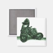 アイルランド懸命シューズマグネット マグネット (正面/裏面)