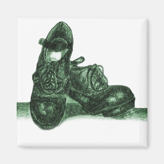 アイルランド懸命シューズマグネット マグネット (正面)