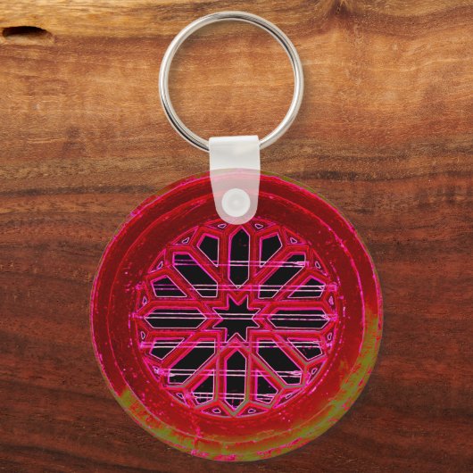 アイルランド教会の窓キーチェーン キーホルダー (正面)