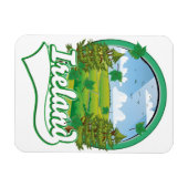 アイルランド旅行のロゴ マグネット (横)